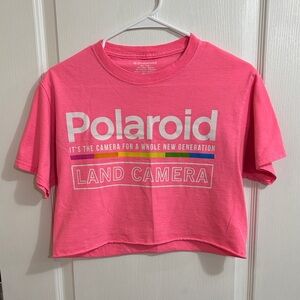 Polaroid Pink Crop Top